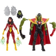 Die Grup Tr Hasbro Legends Serisi Skrull Queen And Super-Skrull, Avengers 60. Yıl Dönümü Koleksiyonluk 15 cm Aksiyon Figürleri, Çok Renkli, Medium