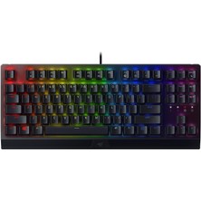 Die Grup Tr Blackwidow V3 Tenkeyless (Yeşil Anahtar) - Kompakt Mekanik Oyun Klavyesi (Tıklanabilir Mekanik Anahtarlar, Kompakt Form Faktörü, Tamamen Programlanabilir Tuşlar) Türkçe Klavye | Siyah