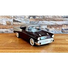 Die Grup Tr 1:24 Ölçek 1957 Chevy Bel Air Die-Cast Metal Model Araba, Açılabilir Kapılı Detaylı Klasik Amerikan Otomobili, Koleksiyon ve Dekoratif Sergileme Aracı