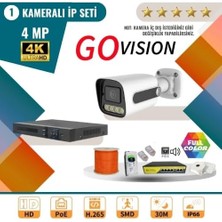 Die Grup Tr Go Vision 1'li 4mp 4K Ultra Hd Ip Güvenlik Kamera Seti (Gece Görüşlü, Dış Mekan Uyumlu) 8697427079775