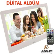 Die Grup Tr 10 Inç Dijital Fotograf Çerçevesi LED Hd Ekran Usb/sd Mp3/mp4 Çalar Video Oynatma Uzaktan Kumandalı Beyaz