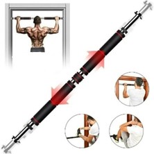 Die Grup Tr 60-100 cm Uzun Süngerli Barfix Demiri Barfiks Çubuğu Koridor Barfiks Barı Krom, BFRR-0025