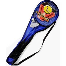 Die Grup Tr Slipt Ckspor Mavi Badminton Seti, 2 Raket, 3 Top, Taşıma Çantası