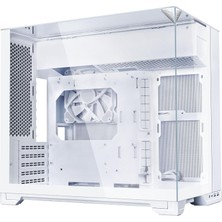 Die Grup Tr O11 Vision-M Mid-Tower Pc Kasası Beyaz | 3 Taraflı Temperli Camlı Modüler Çift Bölmeli Tasarım, Geri Bağlantıya Hazır