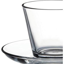 Die Grup Tr Paşabahçe Vela 6'li Kulplu Çay Fincanı Seti, 195 Ml, Şeffaf Cam