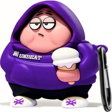 Die Grup Tr Airpods Pro 3. Nesil Uyumlu Figürlü Darbe Emici ve Koruyucu Silikon Kulaklık Kılıfı (Hoodie Patrick Yıldız)