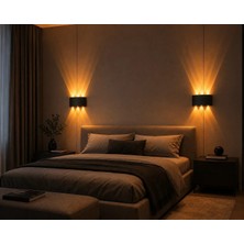 Die Grup Tr Dış Mekan LED Aplik 10 Watt Amber Cata Haiti 3'lü Aplik CT-8011A