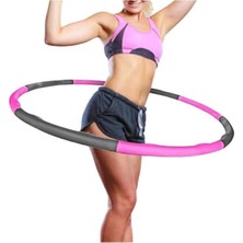 die grup tr pembe pembe  hu-la hoop 1,5 kg ağırlıklı pembe tek ebat