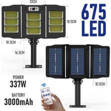 Die Grup Tr Technosmart 675LEDLI Solar Bahçe Aydınlatması Projektör Sokak Lambası Hareket Sensörlü Güneş Enerji