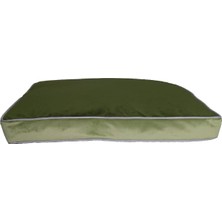 Visco Dolgulu Çift Taraflı ve Fermuarlı Yıkanabilir Köpek YATAĞI-LARGE(70X80X10CM)(FGREENS)