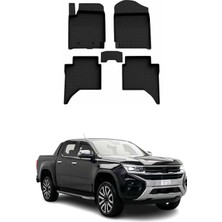 Volkswagen Amarok 2022-2026 Uyumlu 4d Havuzlu Paspas Siyah 5 Parça