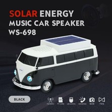 Minibüs Tasarımlı Bluetooth Speaker, Sd Kart, Usb, Fm Radyo, Şarjlı Taşınabilir Kablosuz Hoparlör, Siyah