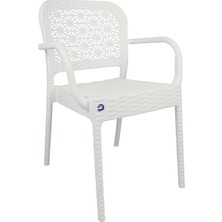 Mandella Ares Rattan Koltuk (4 Adet) Beyaz