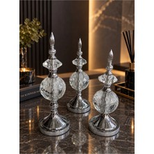 Csg Elektromarket Kristal Detaylı Metal Gövdeli Dekoratif Aksesuar (Bronz)
