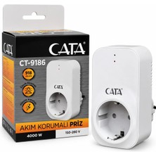 Cata CT-9186 Akım Korumalı Priz