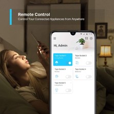 Tapo Akıllı Wifi Fiş, Kompakt Tasarım, Hub Gerektirmez, Google Home/amazon Alexa ile Uyumlu, Uzaktan Kumanda, (Tapo P100), Beyaz