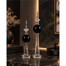 Csg Elektromarket Krom Kristal Detaylı Metal Dekoratif Aksesuar