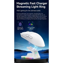 X1 Kablosuz Gaming Mouse – Dokunmatik Rgb Şarj Standlı, 53G Süper Hafif Fare, Pixart PAW3395PRO Sensör, 40000 Dpı, Bt/2.4g/kablolu Üçlü Mod, Windows/x