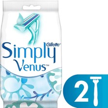 Simply Venus 2 Kullan At Kadın Tıraş Bıçağı 2 Adet 3lü Paket