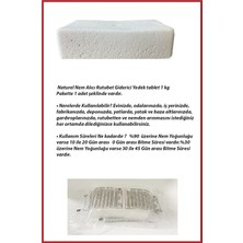 Dikdörtgen Yedek Tablet Nem Alıcı Naturel Kokusuz 1 Kilogram