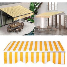 Bu Veranda Tente Kumaş Değiştirme, 4,9 x 3 M, Güneşlik Bezi Veranda Örtüsü (Sadece Kumaş), %100 Polyester Gölgelik Örtüsü, Güneşlik, Bahçe Gölgeliği P