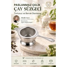 Transformacion Damlalıklı Gümüş Çay Süzgeci Süzgeç Seti Gümüş 18/10 304 Paslanmaz Çelik 723756