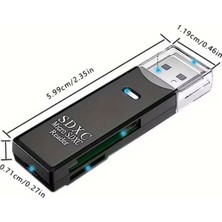 Emt Pazarlama® 2in1 USB 3.0 Micro Sd Hafıza Kartı - Tf Kart Okuyucu Hub Adaptör Veri Aktarıcı