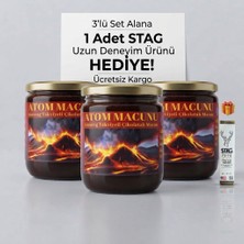 Çamlıca Bitkisel Aktar 3'lü Atom Macunu Set 240 gr x 3 Adet Seti Alana Uzun Deneyim Spreyi Hediye