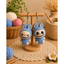 Morey Amigurumi Örgü Anahtarlık - El Emeği Çanta Aksesuarı ve Hediyelik Labubu