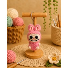 Morey Amigurumi Örgü Anahtarlık - El Emeği Çanta Aksesuarı ve Hediyelik Labubu