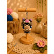 Morey Amigurumi Örgü Anahtarlık - El Emeği Çanta Aksesuarı ve Hediyelik Figür Inosuke