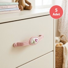 Eym 5 Adet Tomurcuk Porselen Mobilya Dolap Kulp 128 mm Pembe Gül Pembe