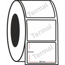 Mbb E-Ticaret Termal Etiket 60X100 mm 500'LÜ Rulo