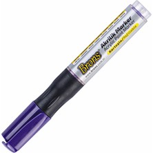 Mbb E-Ticaret Brons Akrilik Marker Kalem Mor BR-4018-(***3 Adet***)