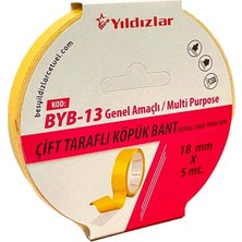 Mbb E-Ticaret Yıldızlar 18X5 Çift Taraflı Köpük Bant Byb-13-(***6 Adet***)