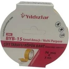 Mbb E-Ticaret Yıldızlar 36X5 Çift Taraflı Köpük Bant Byb-15