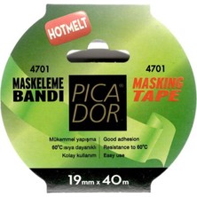 Mbb E-Ticaret Picador 19X40 mt Hotmelt Maskeleme Bandı KP004-(***1 Adet***)