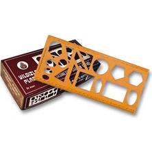 Mbb E-Ticaret Yıldızlar Geometrik Şablon Cetvel KOD:040-(***9 Adet***)