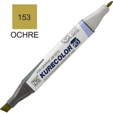 Mbb E-Ticaret Zig 153 Koyu Sarı Kurecolor Rütuş Kalemi (Çift Uçlu) KC-3000