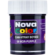 Mbb E-Ticaret Nova Color Cam Boyası Mor Su Bazlı NC-157-(***3 Adet***)