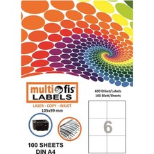 Mbb E-Ticaret Multiofis 105X99 mm Laser Etiket 5303