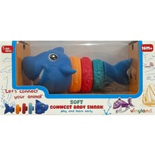 Erpa Oyuncak Tak Çıkar Baby Shark Oyuncak | Yumuşak Montessori Duyu Oyuncağı | Diş Kaşıyıcı Eğitici Bebek Oyuncağı