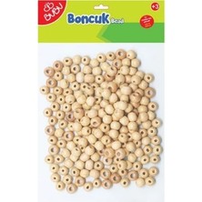 Mbb E-Ticaret Bu-Bu HS0034 - BN0003 Yuvarlak Natural Boncuk Karışık-(***9 Adet***)