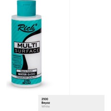 Mbb E-Ticaret Rıch Multi Akrilik Boya 2100 Beyaz 120 cc