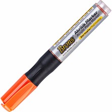 Mbb E-Ticaret Brons Akrilik Marker Kalem Turuncu BR-4017-(***12 Adet***)