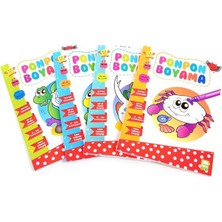 Mbb E-Ticaret Ema Çocuk Ponpon Boyama Kitabı 1-4-(***6 Adet***)