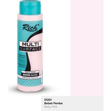 Mbb E-Ticaret Rıch Multi Akrilik Boya 01201 Bebek Pembe 500 cc