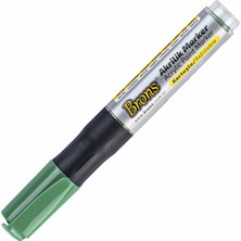 Mbb E-Ticaret Brons Akrilik Marker Kalem Yeşil BR-4013-(***3 Adet***)