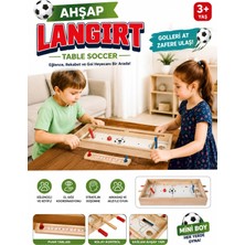 Bst Redka Ahşap Langırt Oyunu – 3+ Yaş Çocuklar Için Eğitici Masa Futbolu Beceri ve Aile Oyunu