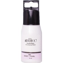 Mbb E-Ticaret Artdeco Y-040F-680 Boyutlu Boya 50 ml Sedef